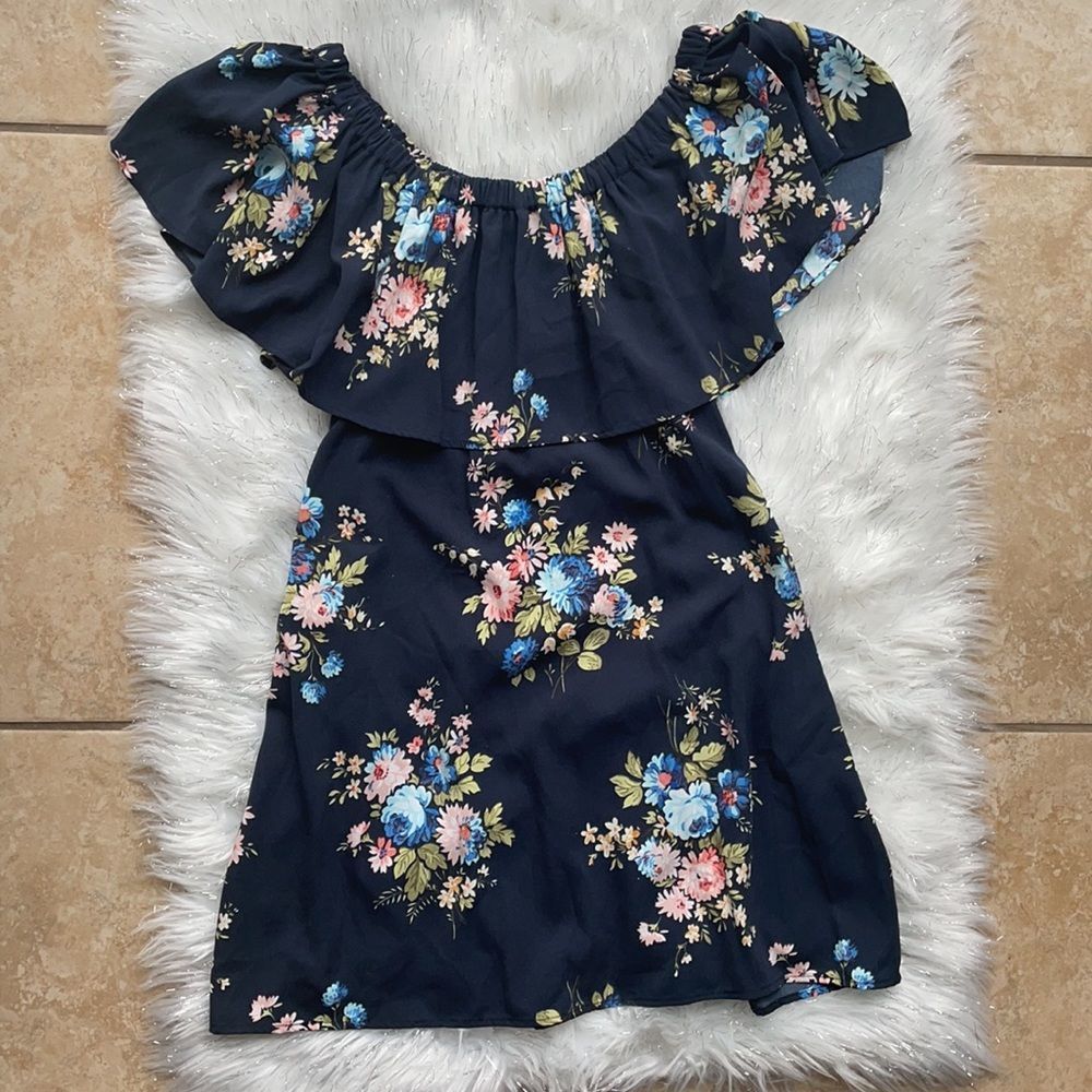 TOPSHOP Mini Floral Dress